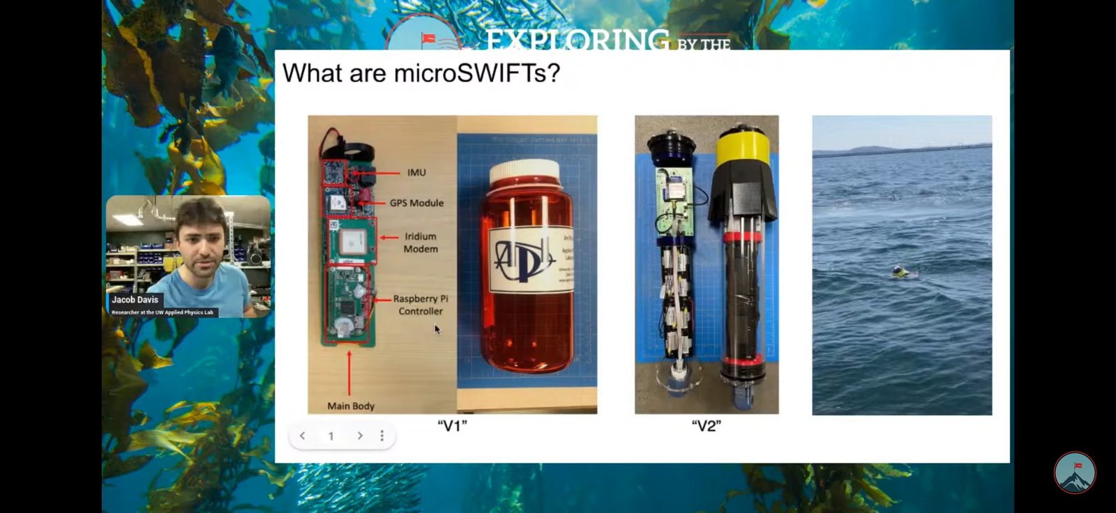 Nalgene prototype VS current MicroSWIFT Buoy