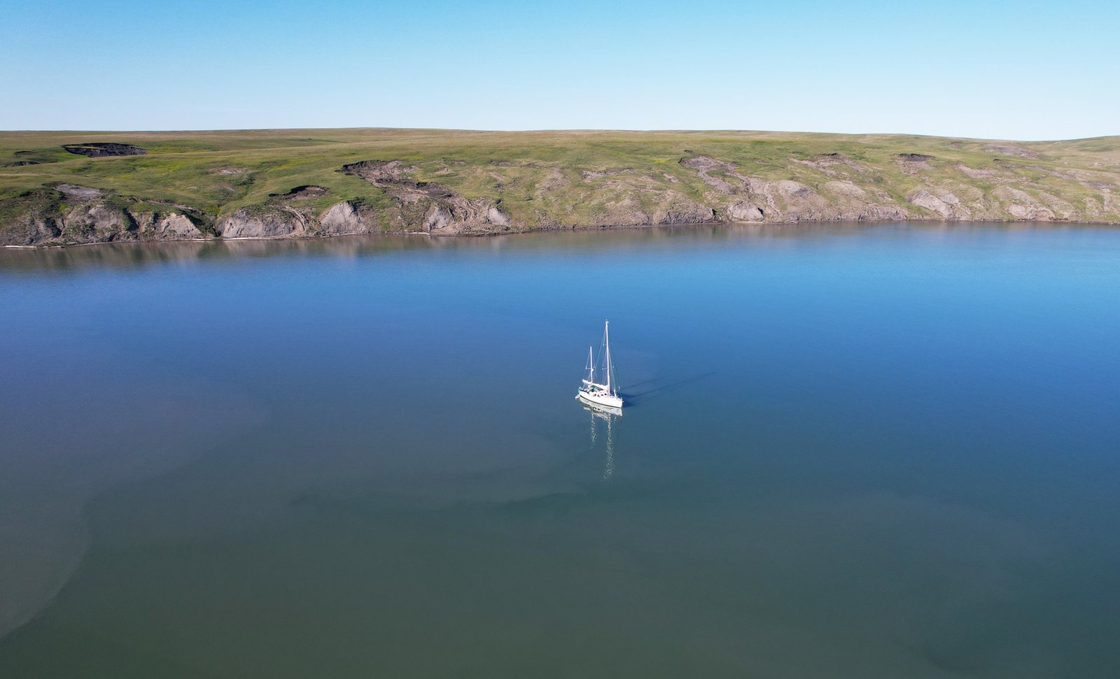 sailboat at Herschel island