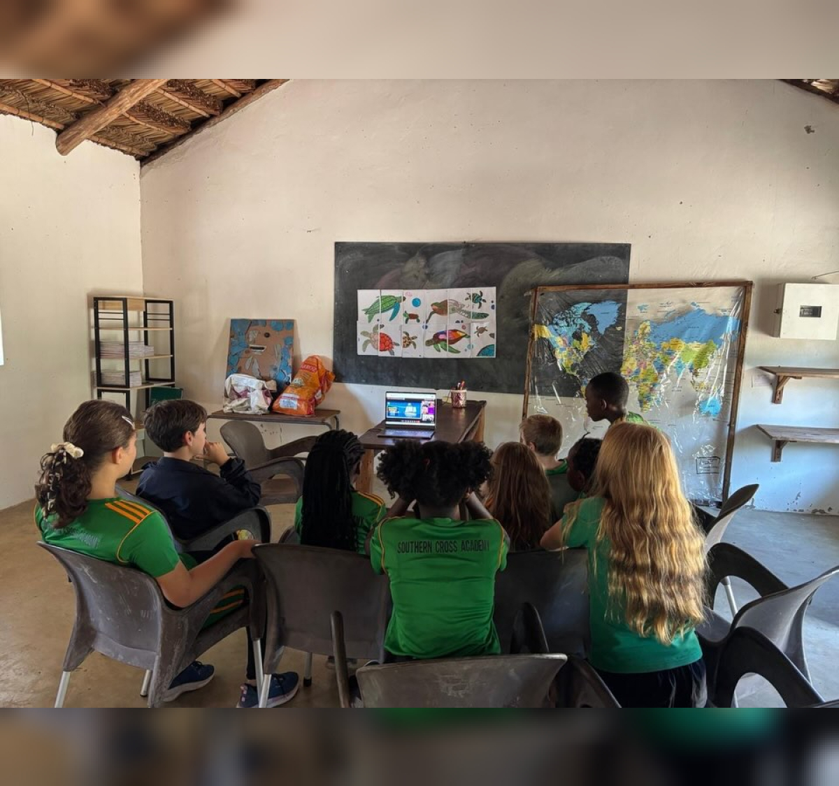 This morning we got to connect with ocean stewards in Mozambique!