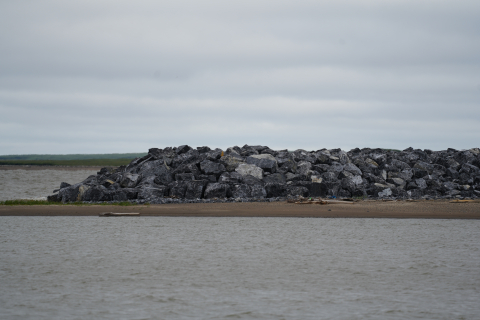 Breakwater in Tuktoyaktuk