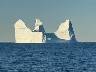 Ice bergs parading us out in Baffin Bay