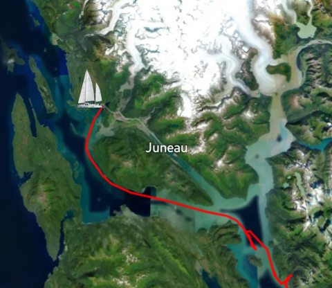 The One Ocean crew has made it to Juneau!⛵️ 🌎🌊Here we will make provisions and make som…