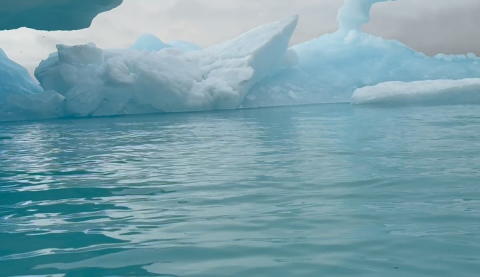 Although the sea ice can cause anxiety… it also provides a beautiful scenery- and a nic…