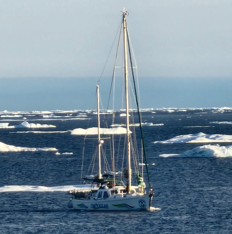 Here are some incredible shots of One Ocean traveling through the ice from Booth Island…