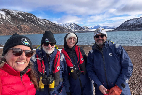 Towering, glaciated peaks welcomed us to Tay Bay.