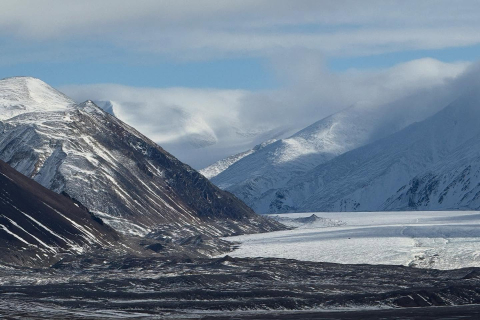 Towering, glaciated peaks welcomed us to Tay Bay.