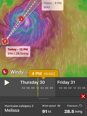 Storm preparation on One Ocean!