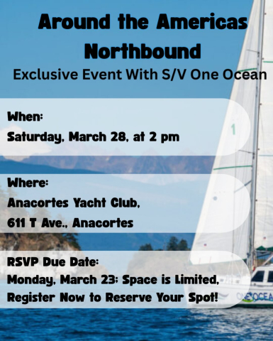 You’re Invited – Exclusive Event With s/v One Ocean: Around the Americas Northbound 🌎🌊…