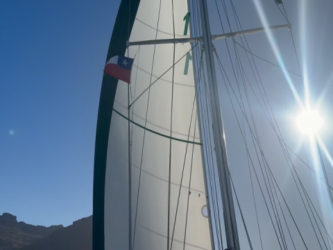 Anchored for the night in Bahia Scourfield, rounding Cape Horn tomorrow!