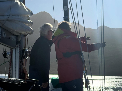 Anchored for the night in Bahia Scourfield, rounding Cape Horn tomorrow!