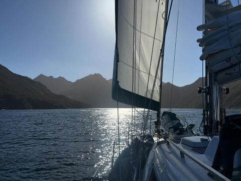 Anchored for the night in Bahia Scourfield, rounding Cape Horn tomorrow!