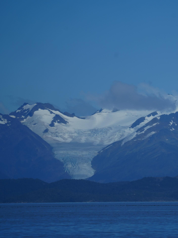 The Chilean fjords are home to numerous tidewater glaciers.