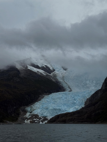 The Chilean fjords are home to numerous tidewater glaciers.