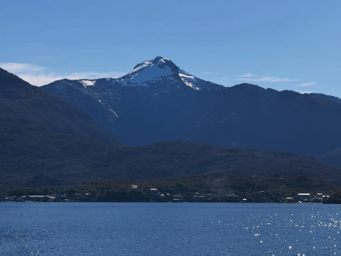One Ocean has just departed Puerto Edén, traditional land of the Kawésqar “men of skin…