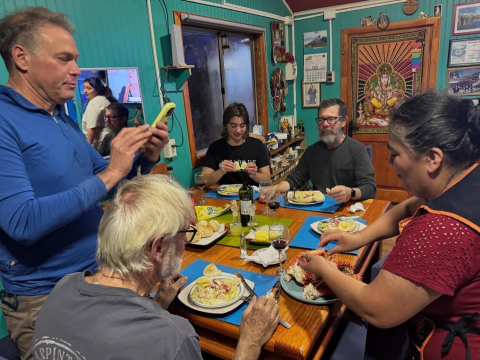 One Ocean has just departed Puerto Edén, traditional land of the Kawésqar “men of skin…