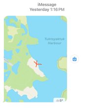 map with "X"