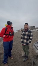 Grace and local, Clarence, in Utqiagvik